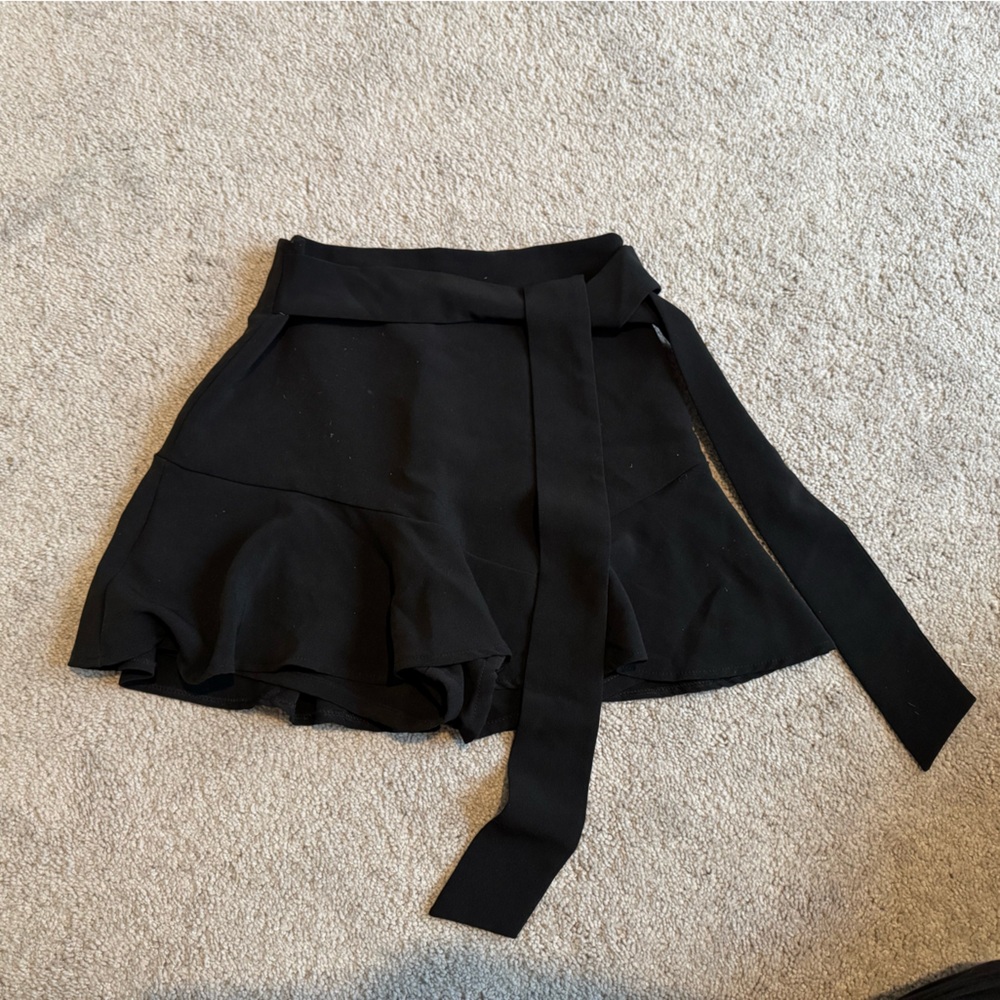 Zara Black Skirt with Ties